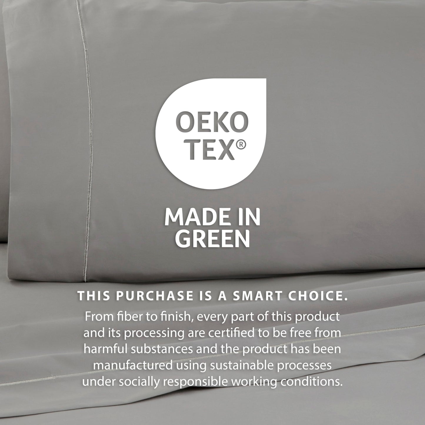 Martex Supima Cotton 700 Thread Count Sheet Set, Queen, Limestone