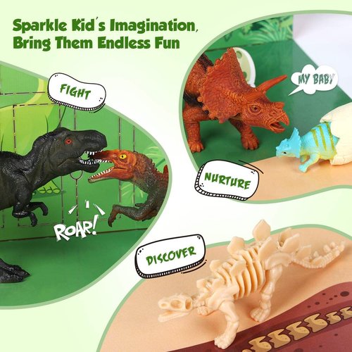 D-FantiX Dinosaur Advent Calendar 2025 - 24-Day Countdown to Christmas | Fun Xmas Gift for Kids Ages 3-6