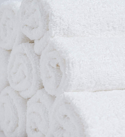Softolle 100% Cotton Washcloths 24 Pack (12x12 Inches) Soft, Highly Absorbent Washcloth, Face Towels, Wash Cloths for Face, Ring Spun, Bulk Pack (White)