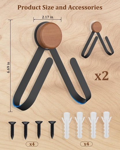 Skiennix Hat Rack - Stainless Steel Wall Organizer | Holds Up to 25 Baseball Caps - 2 Pack