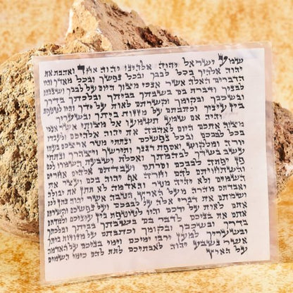 Kosher Mezuzah Scroll From Israel - Klaf Mezuza Parchment by ProShofar (5")