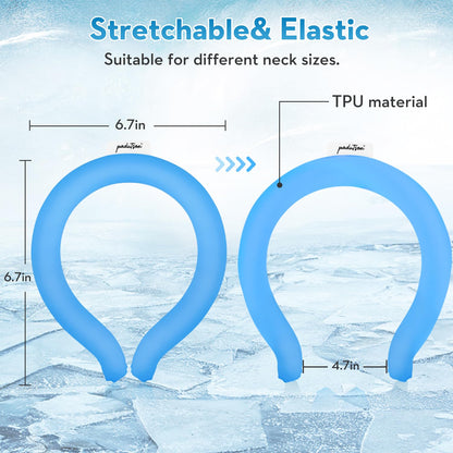Neck CoolingTube, Reusable Ice Cooler Wearable Body CoolingProducts, Neck Coolers for Hot Weather