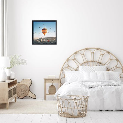 JCJMY 10x10 Picture Frame for Wall, Wall Hanging Horizontally or Vertically, 10 x 10 Square Wall Gallery Poster Photo Frame with Durable Shatter Resistant Plexiglass, Black