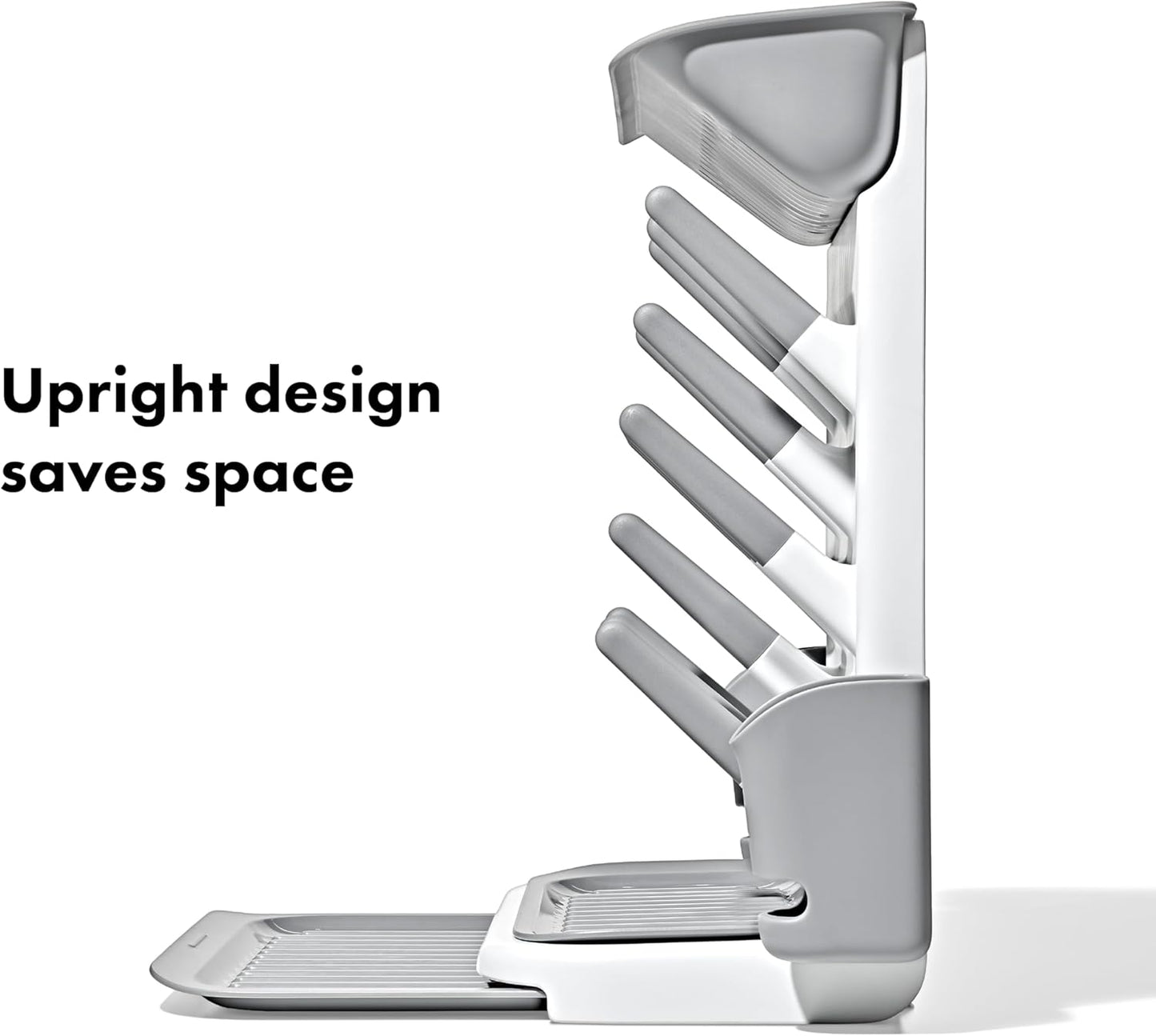 OXO Tot Expandable Drying Rack - Space-Saving Design for Newborn Baby Bottles & Essentials