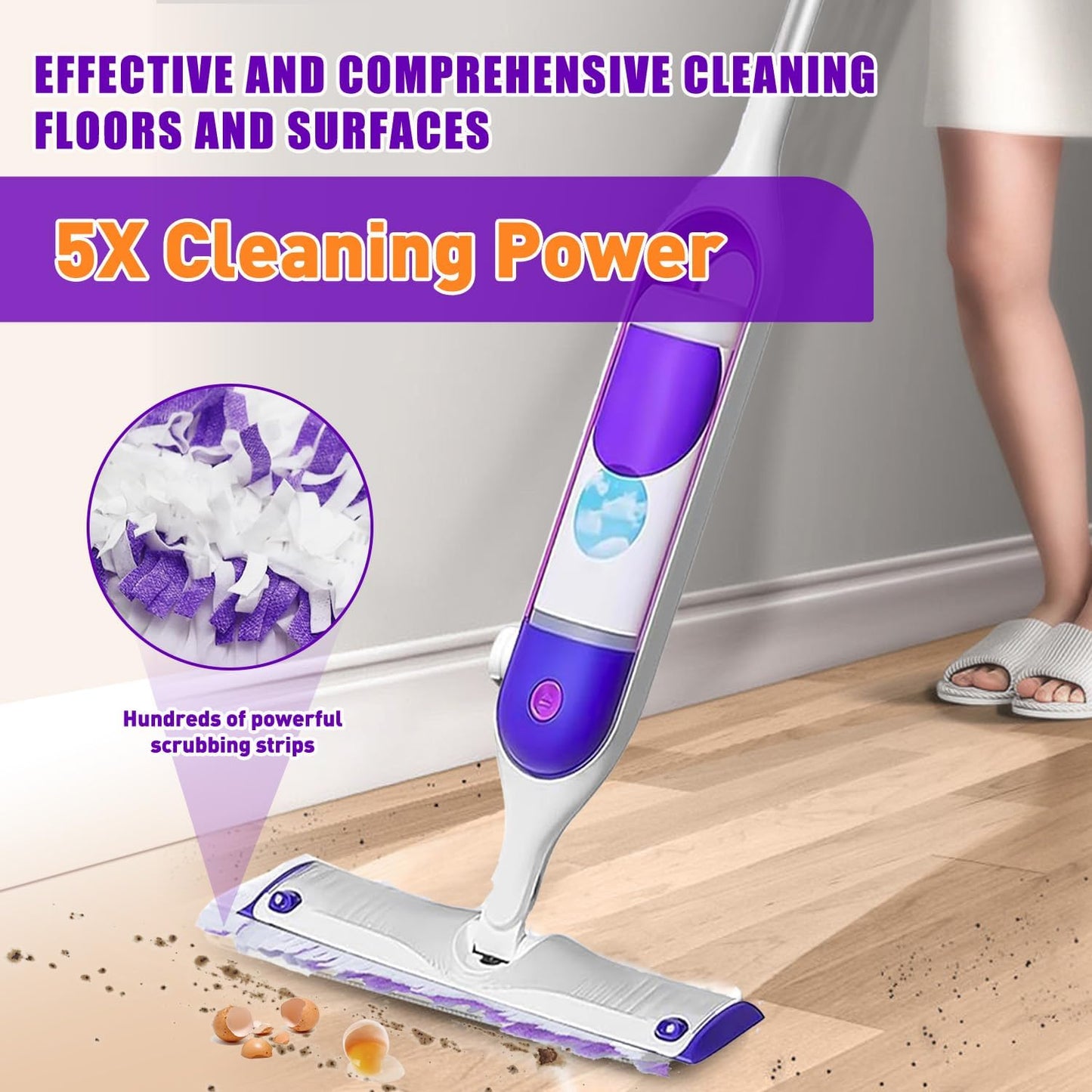 Power Mop Pads - Swiffer PowerMop Compatible Disposable Replacement Pads | 18 Count, Safe for All Floors