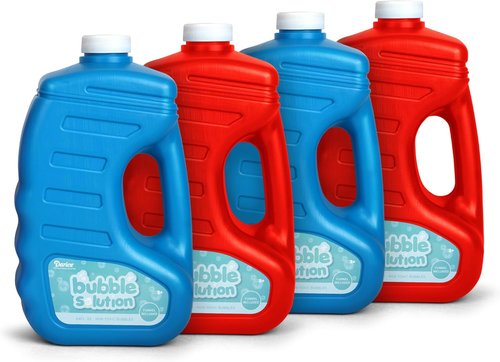 Darice Bubble Solution 4 Pack - 256oz Refill for Bubble Machines & Blowers | Non-Toxic & Safe for Kids