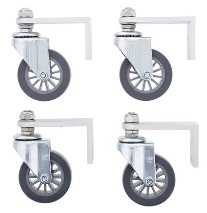 Erie Tools Set of 4-2-1/2 in. x 3/4 in. Replacement Castor Wheels for Surface Cleaners