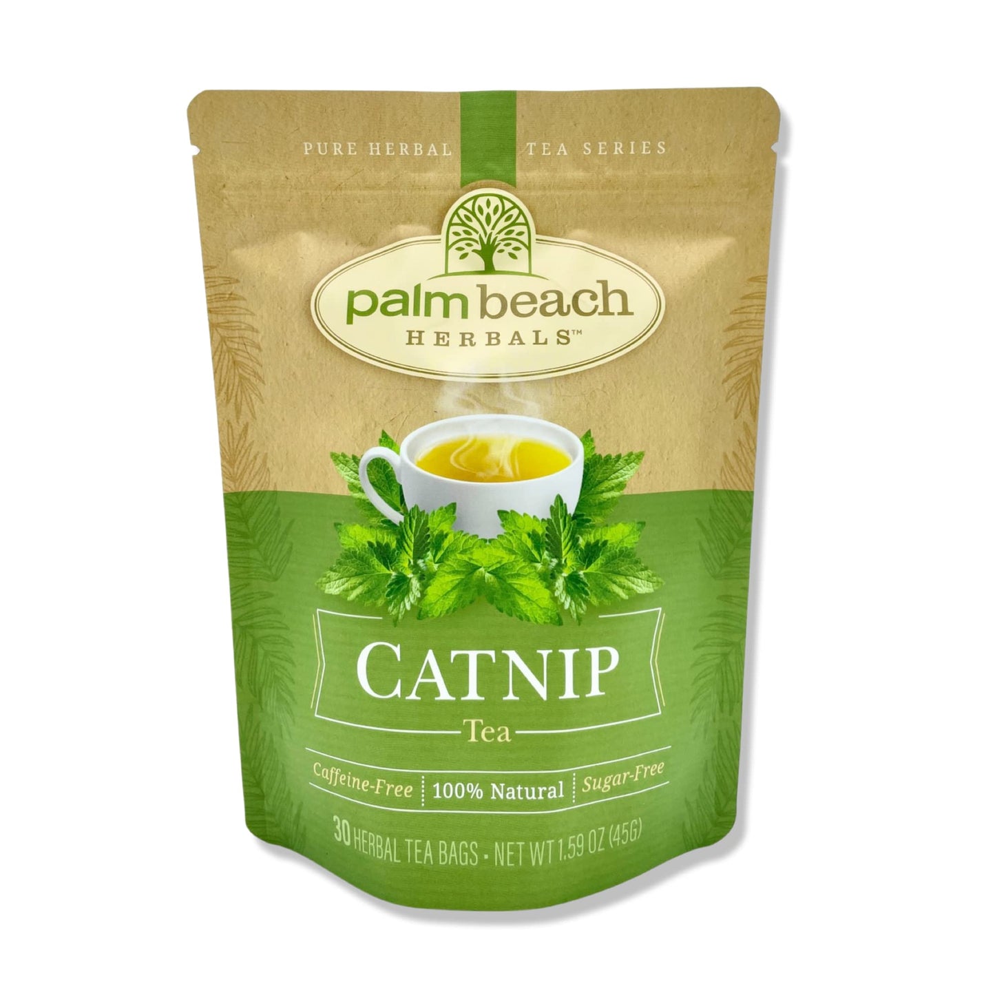 Catnip Tea - Pure Herbal Tea Series by Palm Beach Herbals (30ct) [Packaging May Vary]