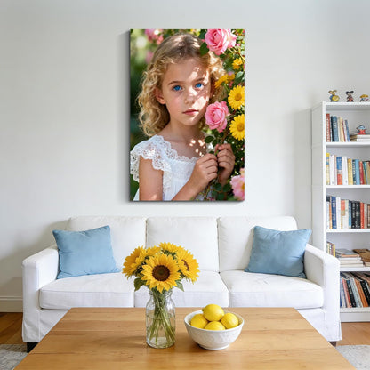 PrintToucan Custom Canvas Print - Personalized Photo Wall Art | 10x8 IN | Perfect Gift for Couples & Family Decor