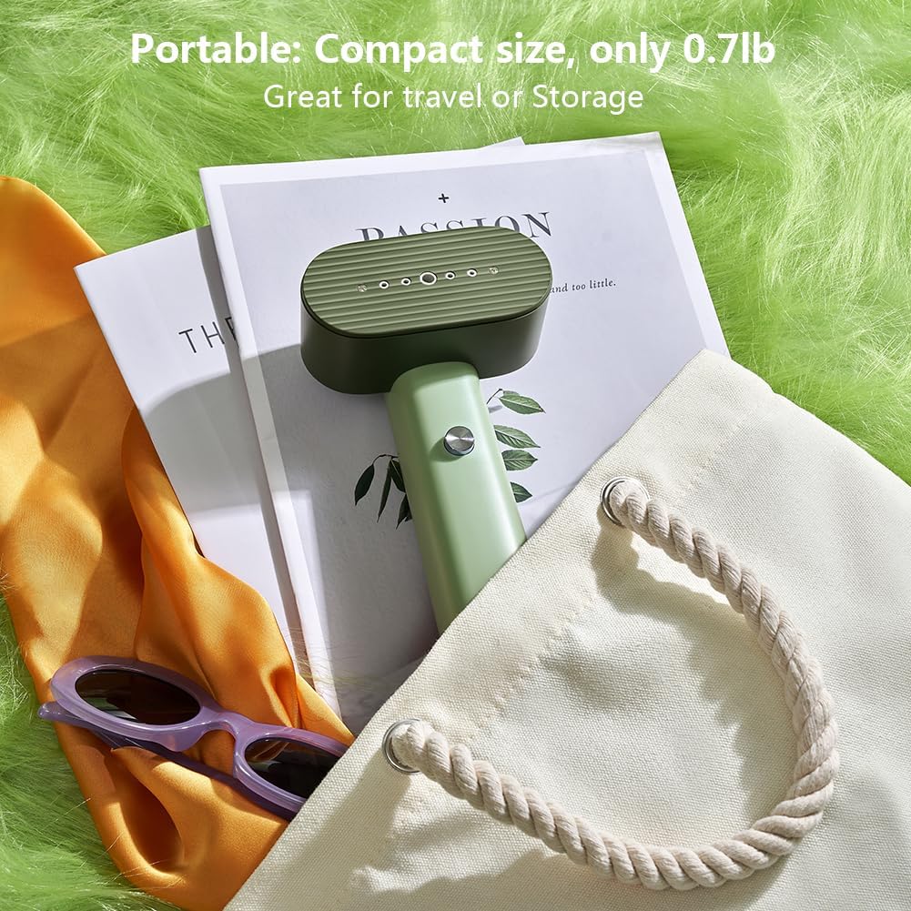 Nexdoo G6 Portable Clothes Steamer - 2-in-1 Travel Iron with 10 Minutes Continuous Steam | Lightweight 0.7lbs, Green