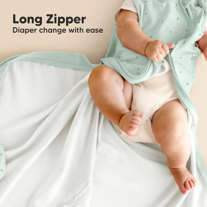 Skiennix Organic Baby Sleep Sacks - Soft & Breathable 100% Cotton Wearable Blankets | 0.5TOG, 6-18 Months (Bunnies, M)