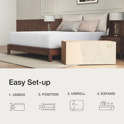 Novilla 14-Inch Full Memory Foam Mattress - Cooling Gel Foam for Pressure Relief | CertiPUR-US Certified