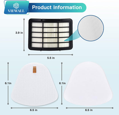 VIEWALL Replacement Filter for Shark Navigator Lift-Away NV360 NV352 | High-Efficiency XHF350 & XFF350