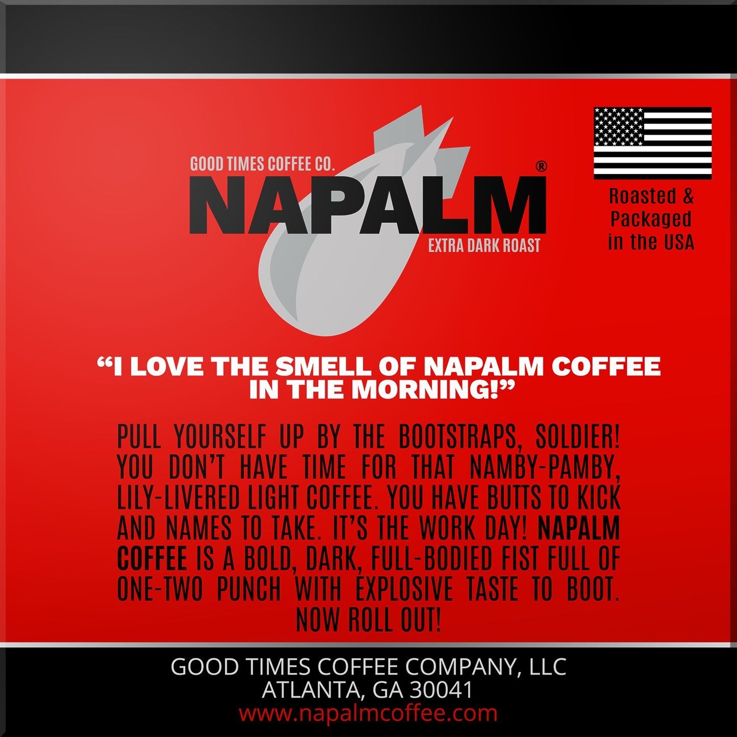 Napalm Coffee Extra Dark Roast, 100 Percent Arabica, Single Serve Cups for Keurig K-Cup Pod Brewers, 12 Count