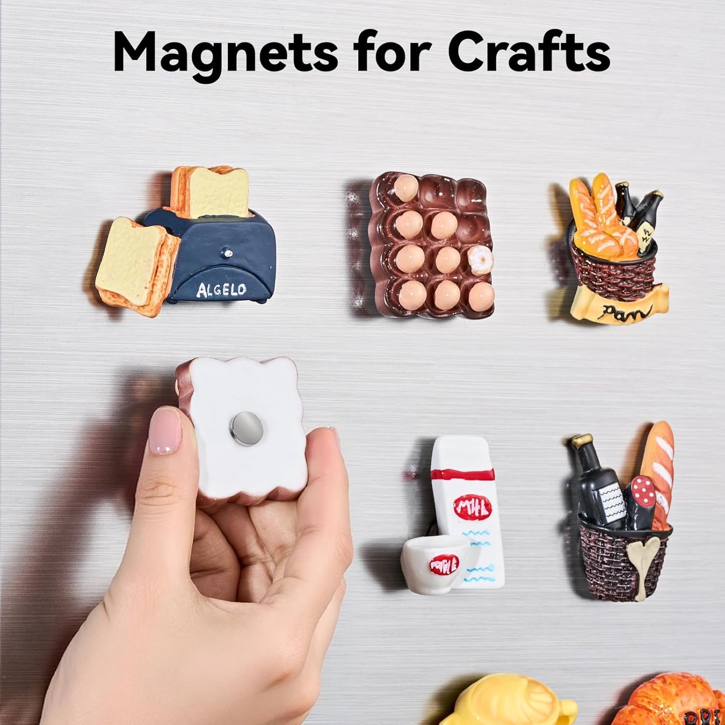 SMARTAKE Neodymium Refrigerator Magnets - 45 Pcs Small Round 10x2.6mm for Home, Office & School | Silver
