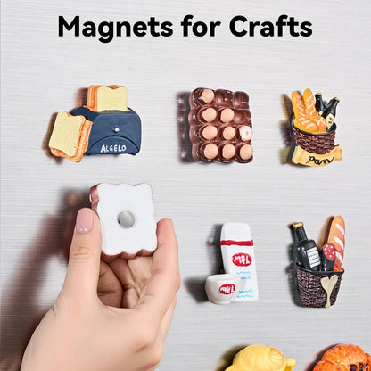 SMARTAKE Neodymium Refrigerator Magnets - 45 Pcs Small Round 10x2.6mm for Home, Office & School | Silver