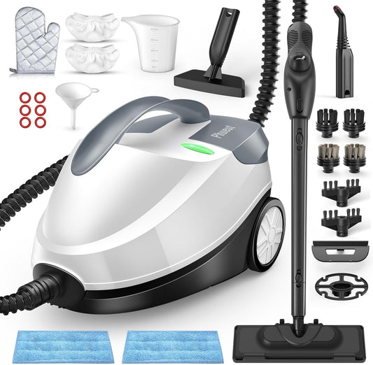 Skiennix Steam Cleaner - 1800W Powerful Multipurpose Mop with 28 Accessories | 1.5L Tank for Chemical-Free Home Cleaning