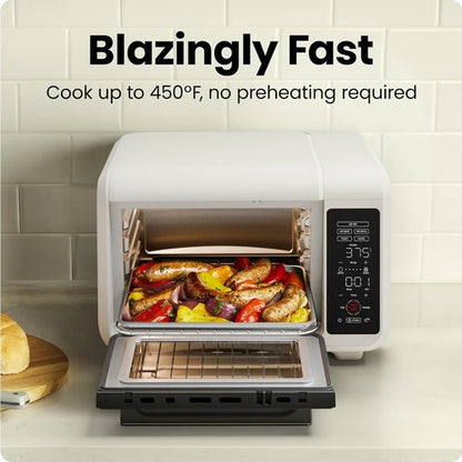 Chefman Air Fryer Toaster Oven - Versatile 4-Slice Countertop Oven for Quick & Healthy Meals - Ivory