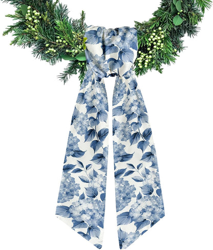 Regine Switzerland Wreath Sash - Floral Satin Ribbon for Front Door Decor | 5.1 x 54.3 Inches