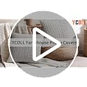 Christmas Pillow Covers 20x20 Set of 2 Red and Cream Striped Linen Decorative Cushion Covers for Couch Bedroom Holiday Decor - Variation of Red / 20" x 20"