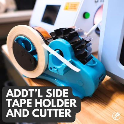 Echomerx Original Tape Dispenser - Multi-Roll Heat Resistant for Cricut & Thermal Press | Blue, 1" & 3" Core