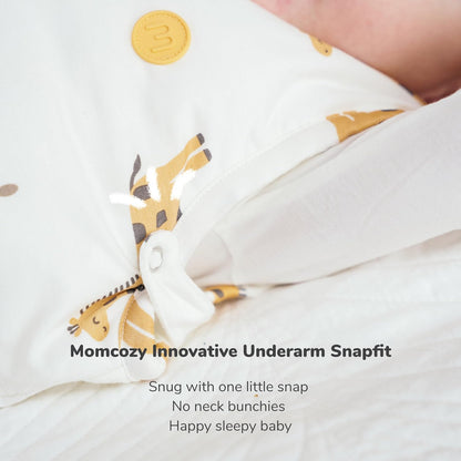 Momcozy Baby Sleep Sack - 1.5 TOG Wearable Blanket with Plush Filling & Two-Way Zipper | Small Giraffe