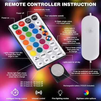 Gvwoxm LED Rope Lights - 50FT, 150 Color-Changing Lights with Timer & Remote | Waterproof for Outdoor Use