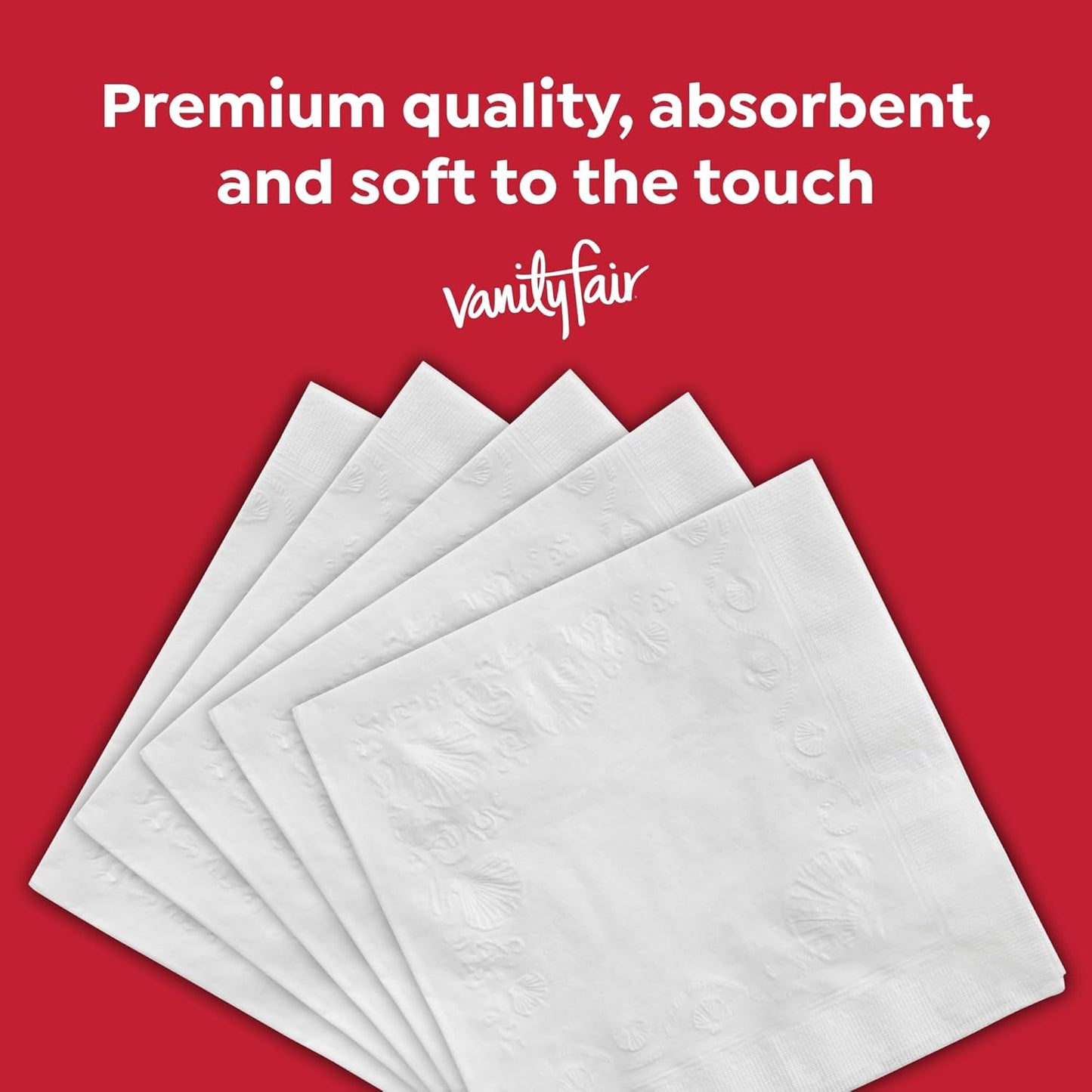 Vanity Fair Everyday Paper Napkins - Soft & Smooth Disposable Napkins | 400 Count for Daily Use