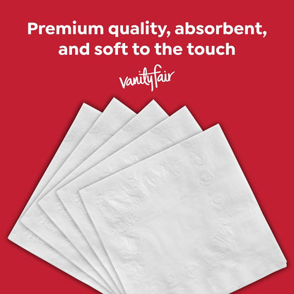 Vanity Fair Everyday Paper Napkins - Soft & Smooth Disposable Napkins | 400 Count for Daily Use