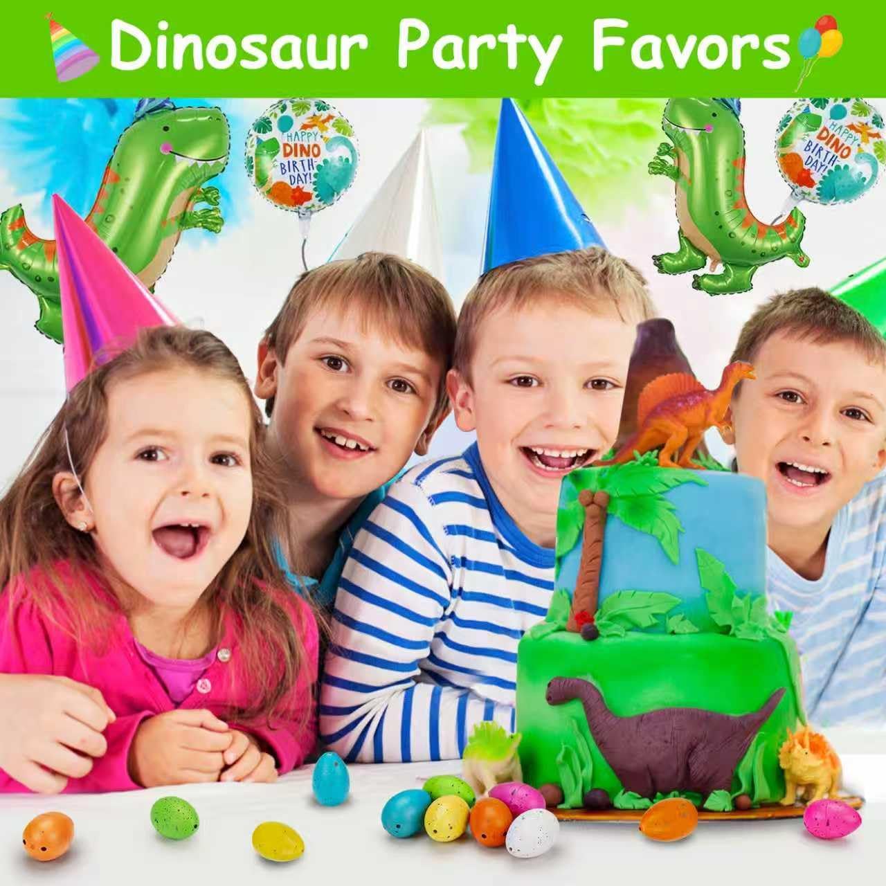 Skiennix 60PCS Small Hatching Dinosaur Eggs - Fun Party Favors & Classroom Prizes | Grow in Water Toys