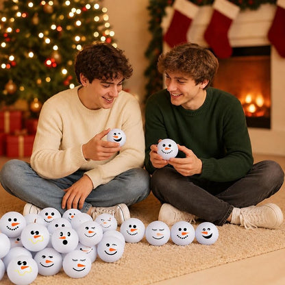 32 Pcs Snowman Stress Balls 2.5 Inch - Funny Xmas Play Toys (Variation of THIS listing: 32+2.5 Inch)
