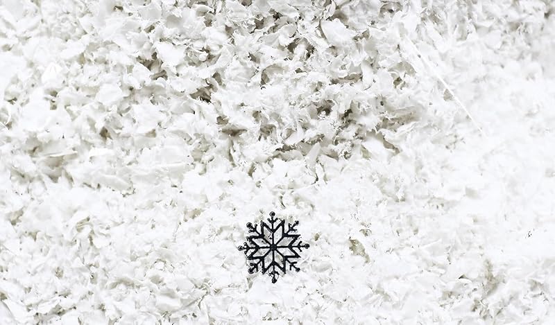 Artificial Snow Flakes 4 Oz Bag – Faux Snow for Christmas Decor, Crafts, and Tables