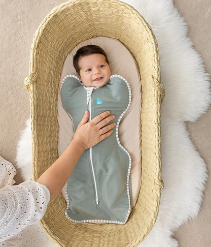 Love To Dream Swaddle UP - Baby Sleep Sack for Self-Soothing | 1.0 TOG, Newborn 5-8.5 lbs, Deep Olive