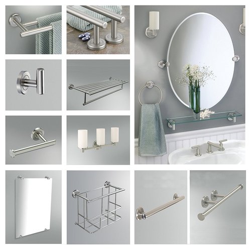 Gatco 4290 24" Latitude II Towel Bar, Satin Nickel