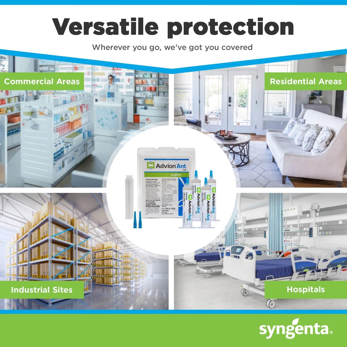 Syngenta Advion Ant Gel - Effective Ant Control | 4 Tubes, 30 Grams Each