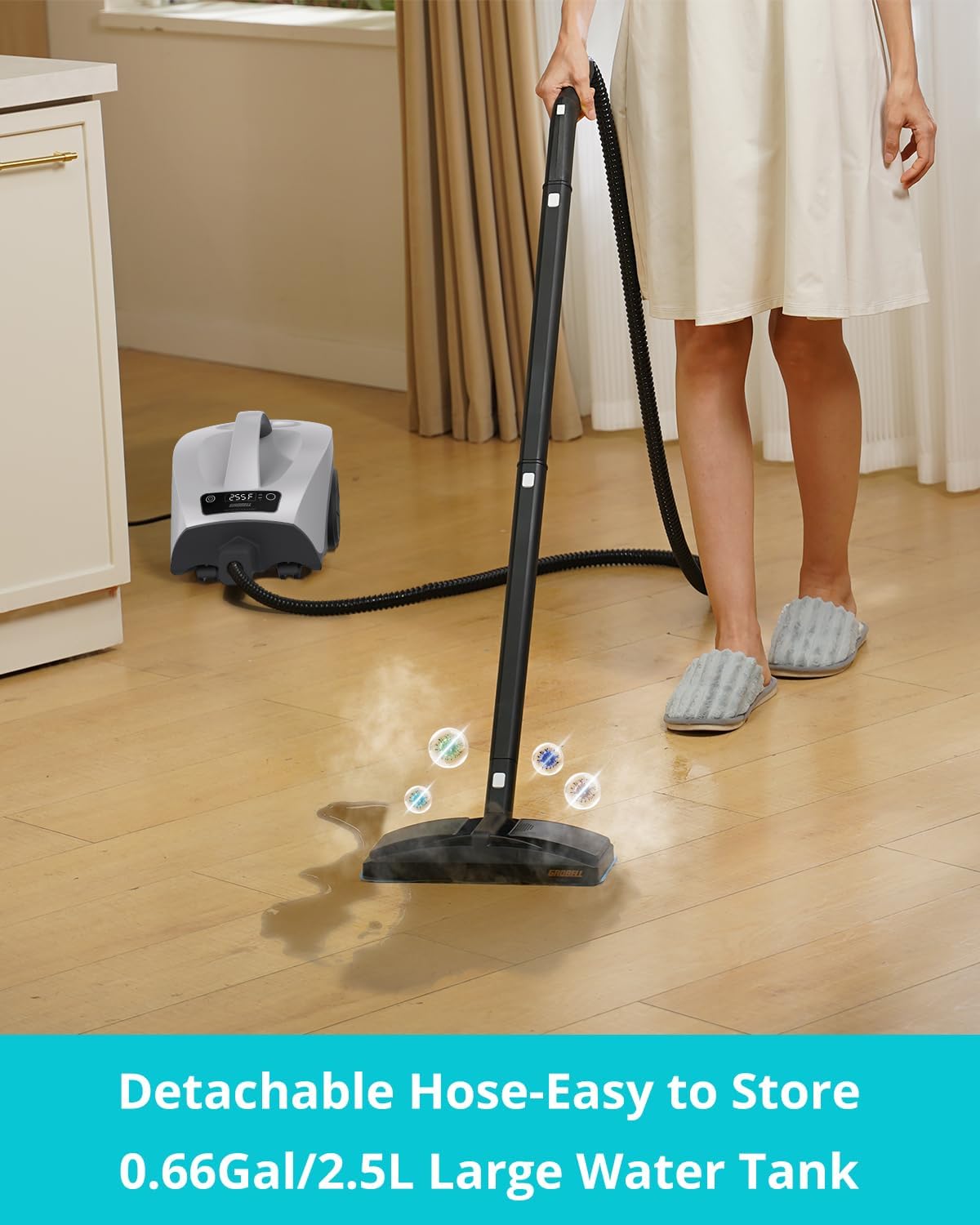 Skiennix Steam Cleaner - Fast 40s Heating with 0.66Gal Tank | 21 PCS Kit for Home & Car Cleaning