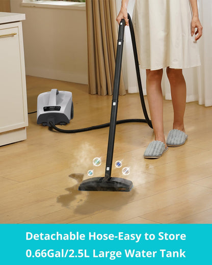 Skiennix Steam Cleaner - Fast 40s Heating with 0.66Gal Tank | 21 PCS Kit for Home & Car Cleaning