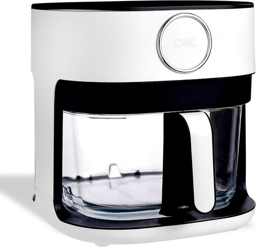 Cook With Color 5.5Qt Digital Kitchen Air Fryer - 1400W, 8 Healthy Cooking Presets, Linen White