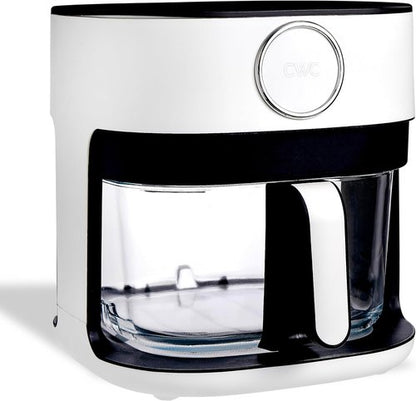Cook With Color 5.5Qt Digital Kitchen Air Fryer - 1400W, 8 Healthy Cooking Presets, Linen White