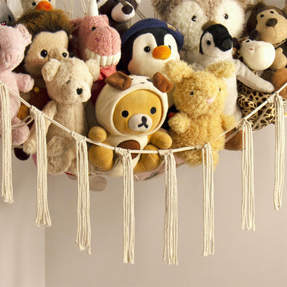 Mirolam Stuffed Animal Storage Hammock Net - Large Hanging Organizer for Baby Nursery Decor