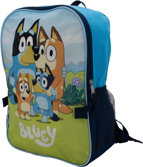 Bluey 2-Piece Backpack Set - 16" Travel Bag for Preschool Boys & Girls | Blue Color