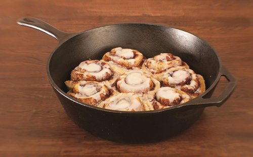 Lodge 5 Quart Pre-Seasoned Cast Iron Deep Skillet - Versatile Cooking for Oven, Stove, or Grill - Black