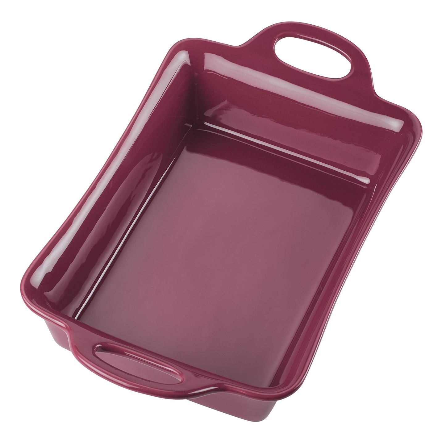 Rachael Ray 9" x 13" Rectangular Stoneware Baker, Burgundy