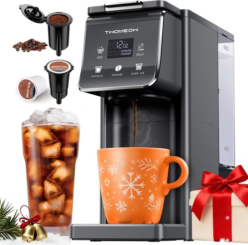 Keurig K Cup Coffee Maker - Bold Setting for Hot & Iced Coffee | 52oz Reservoir, 6-14oz Brew Sizes, Gray