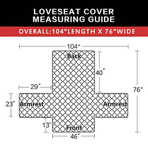 Easy-Going Reversible Loveseat Couch Cover for 2 Cushion Couch Sofa Cover for Dogs Water Resistant Furniture Protector with Foam Sticks Elastic Straps for Pet (Loveseat, Dark Blue/Ivory)