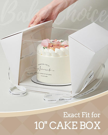 Bake Choice 10-Inch Round Cake Boards - 7 Pack Food-Grade Waterproof & Oil-Proof Plates