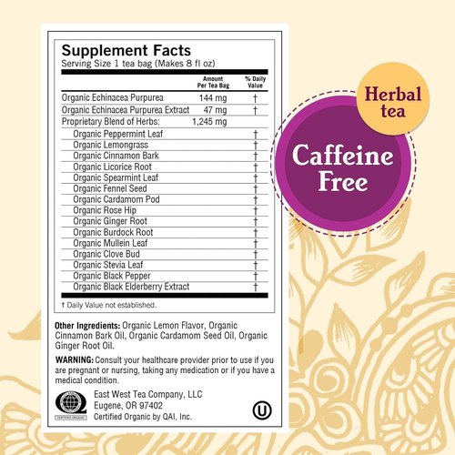 Yogi Tea,OG3,ECHINACEA Immune, 16 Bag