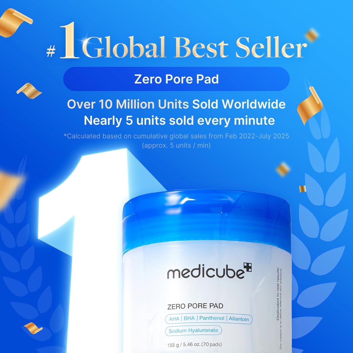 Medicube Toner Pads Zero Pore Pad 2.0 - Dual-Textured Exfoliating Facial Pads with AHA & BHA | 70 Pads