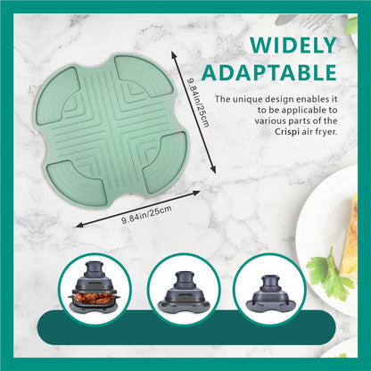 Silicone Heat Resistant mat for Ninja Crispi Air Fryer,Heat-Insulating Accessories Compatible with Ninja crispi FN101 containers,Kitchen Air Fryer Trivet (Sage Green)