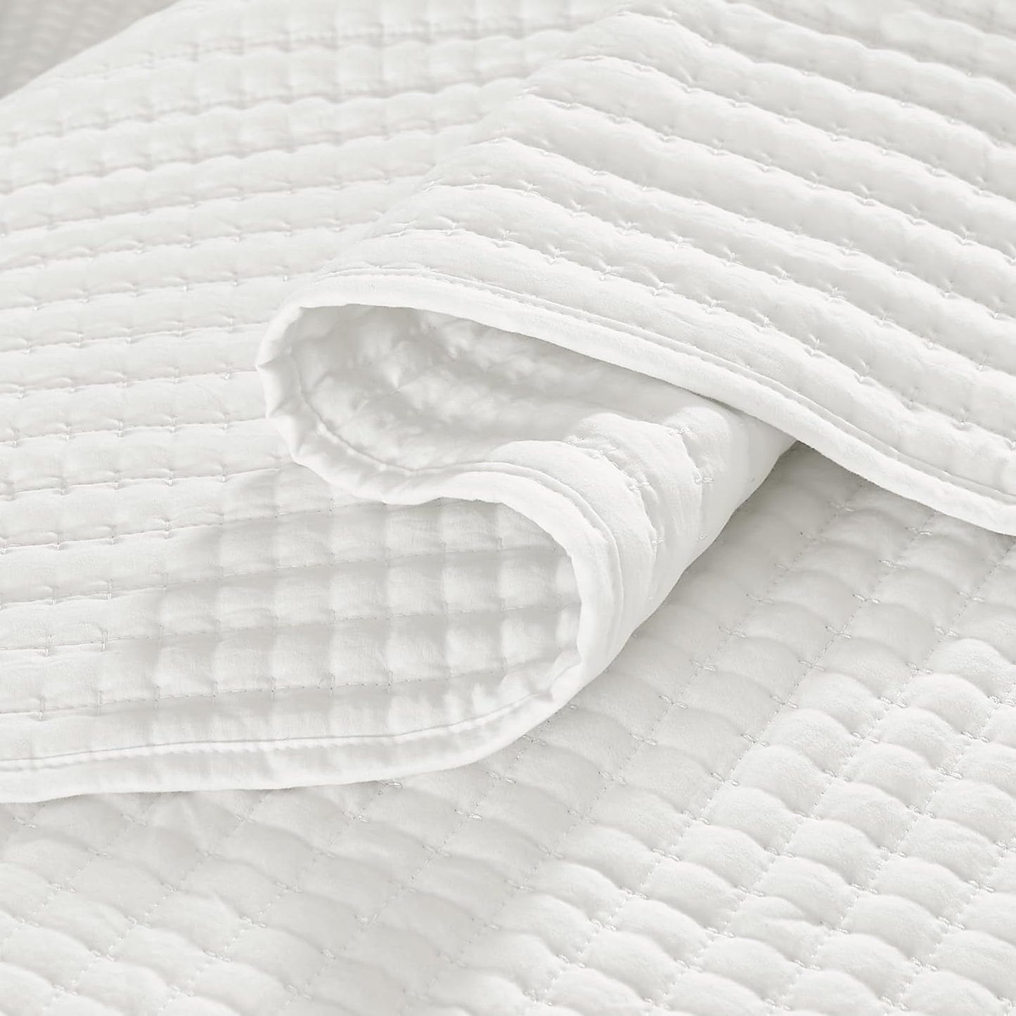 WRENSONGE King Size Quilt Bedding Set - 3 Piece Lightweight Summer Coverlet | Soft Bedspread with 2 Pillow Shams